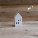 Deko 1 Petit Häuschen Scandi Style No 5 weiß
